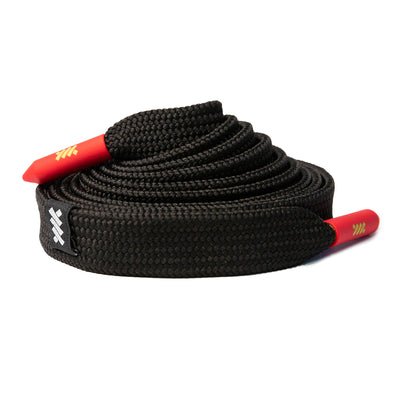 Black Shoelace Belt w/ Interchangeable Aglets